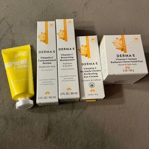 4 Piece Derma E Vitamin C Skincare Set- Plus full size freebie